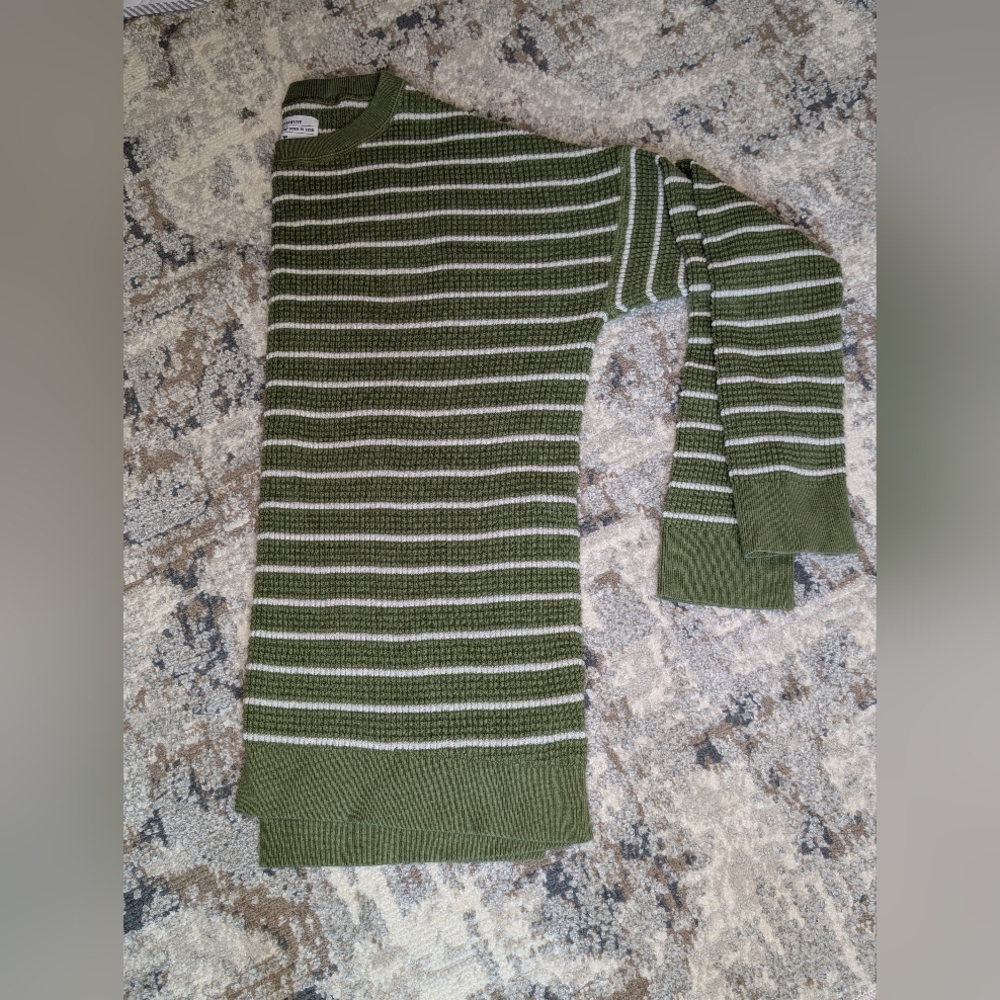 REI Wallace Lake Waffle Sweater - Women's Large - Olive